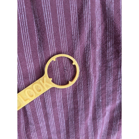 Vtg Wah Maker Frontier Shirt Men L Maroon White Striped Western Cosplay USA Made - Picture 8 of 12